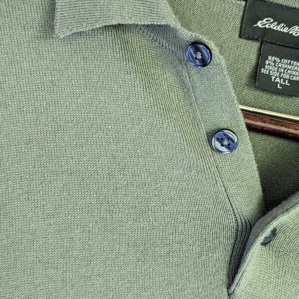 Men's Long Sleeve Polo Ultra Soft - Eddie Bauer - Picture 2 of 6